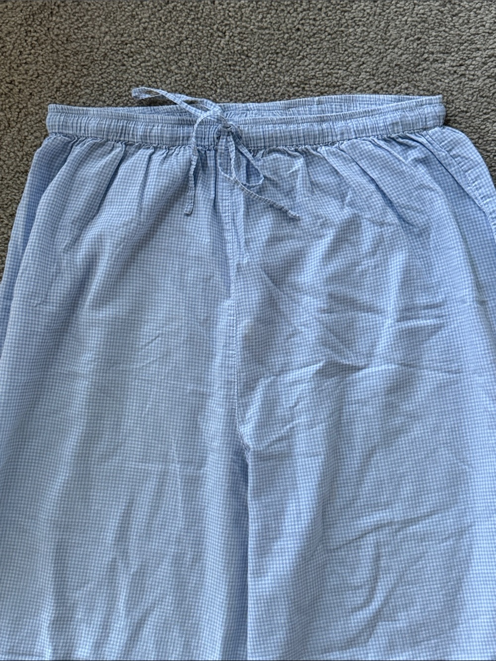 Victoria's Secret Light Blue Gingham Pajama Pants! - Picture 3 of 12